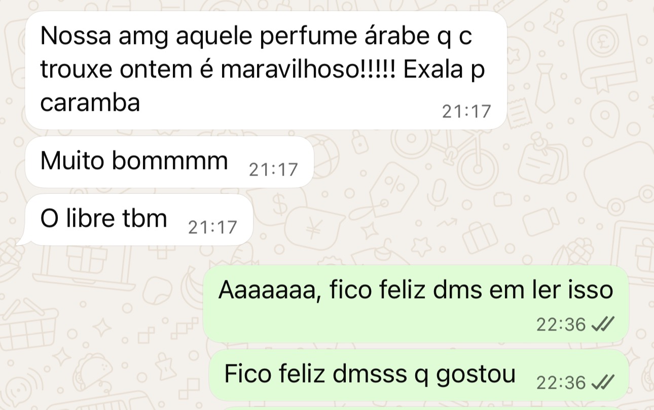 Depoimento de cliente 12 da Aurum Decants